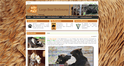 Desktop Screenshot of largebearenclosures.com